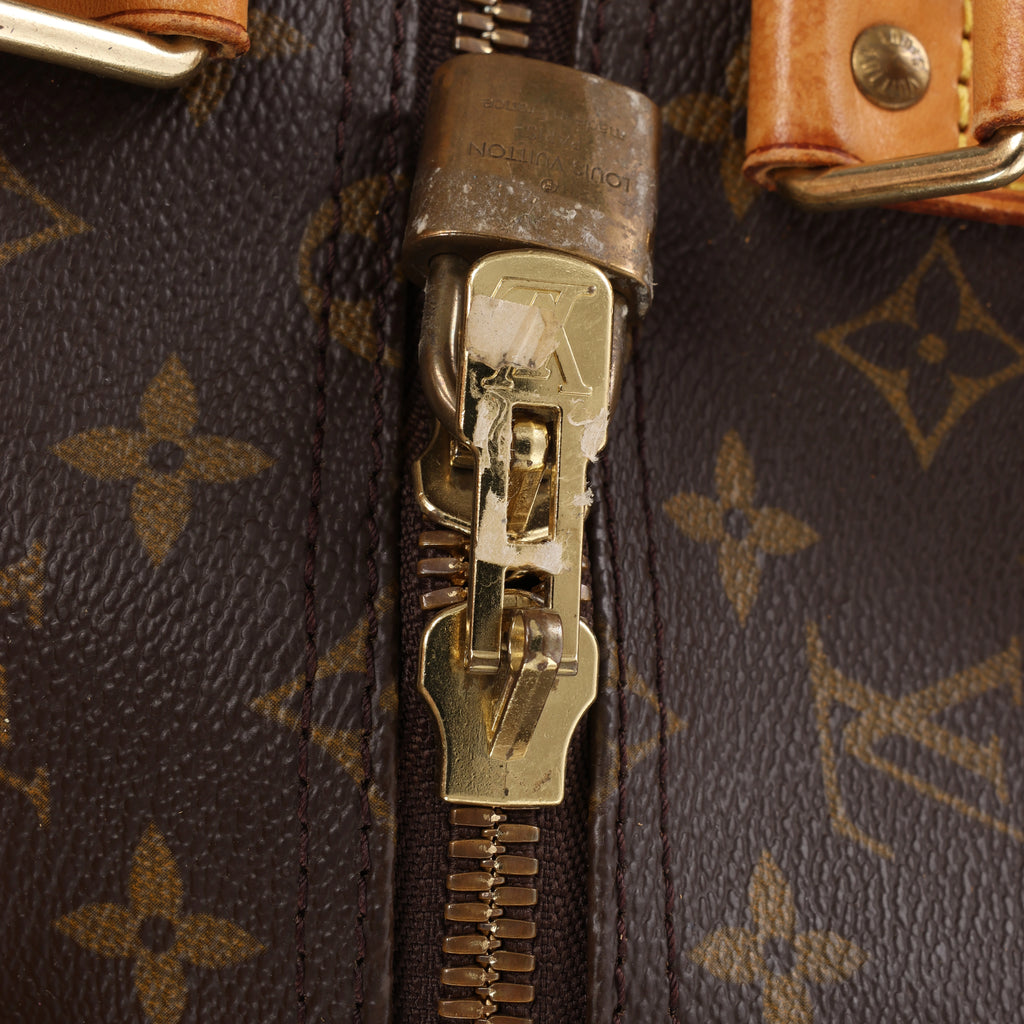 Bolsa de viaje Louis Vuitton Keepall 55 Monogram de lona en marrón M41424