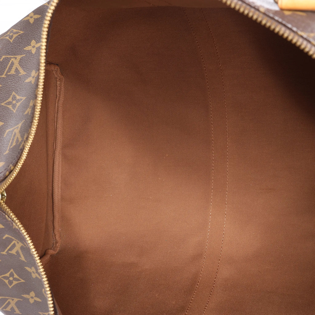 Louis Vuitton Keepall 55 Monogram Canvas Travel Bag in Brown M41424