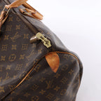 Louis Vuitton Keepall 55 Monogram Canvas Travel Bag in Brown M41424