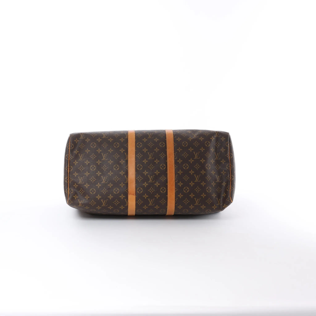 Louis Vuitton Keepall 55 Monogram Canvas Travel Bag in Brown M41424