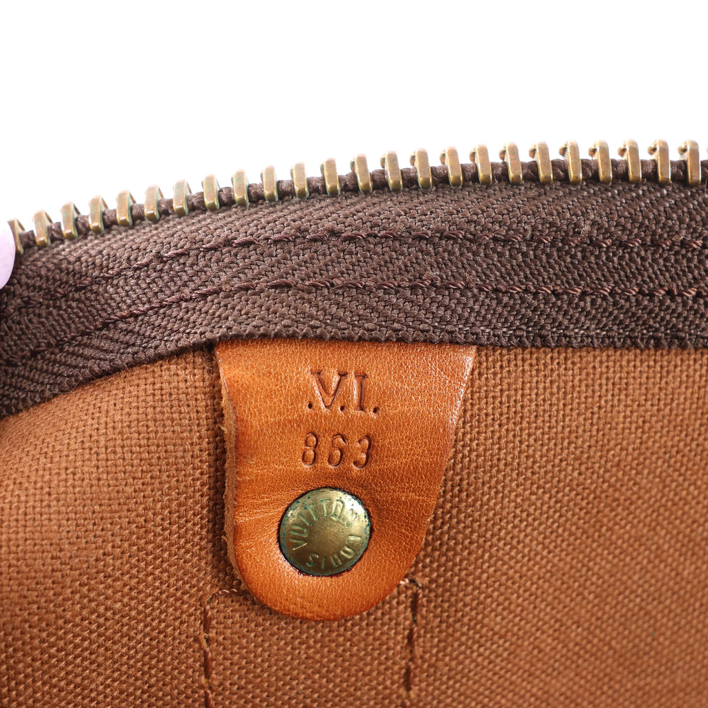 Louis Vuitton Keepall 55 Monogram Canvas Travel Bag in Brown M41424