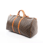 Louis Vuitton Keepall 55 Monogram Canvas Travel Bag in Brown M41424