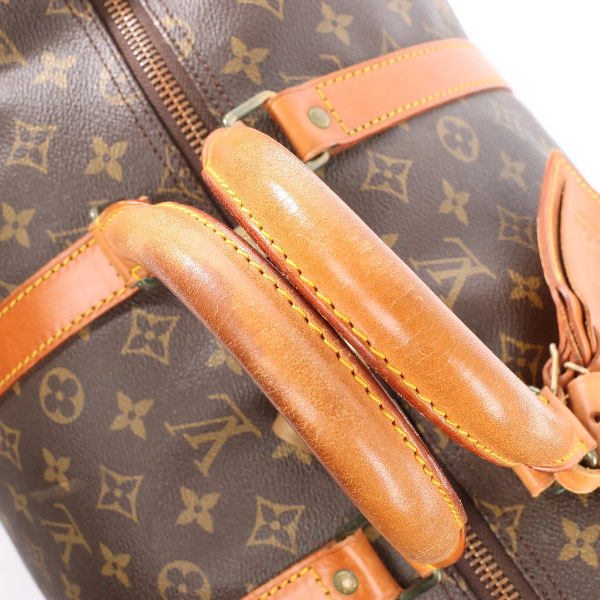 Louis Vuitton Keepall 55 Monogram Canvas Travel Bag in Brown M41424
