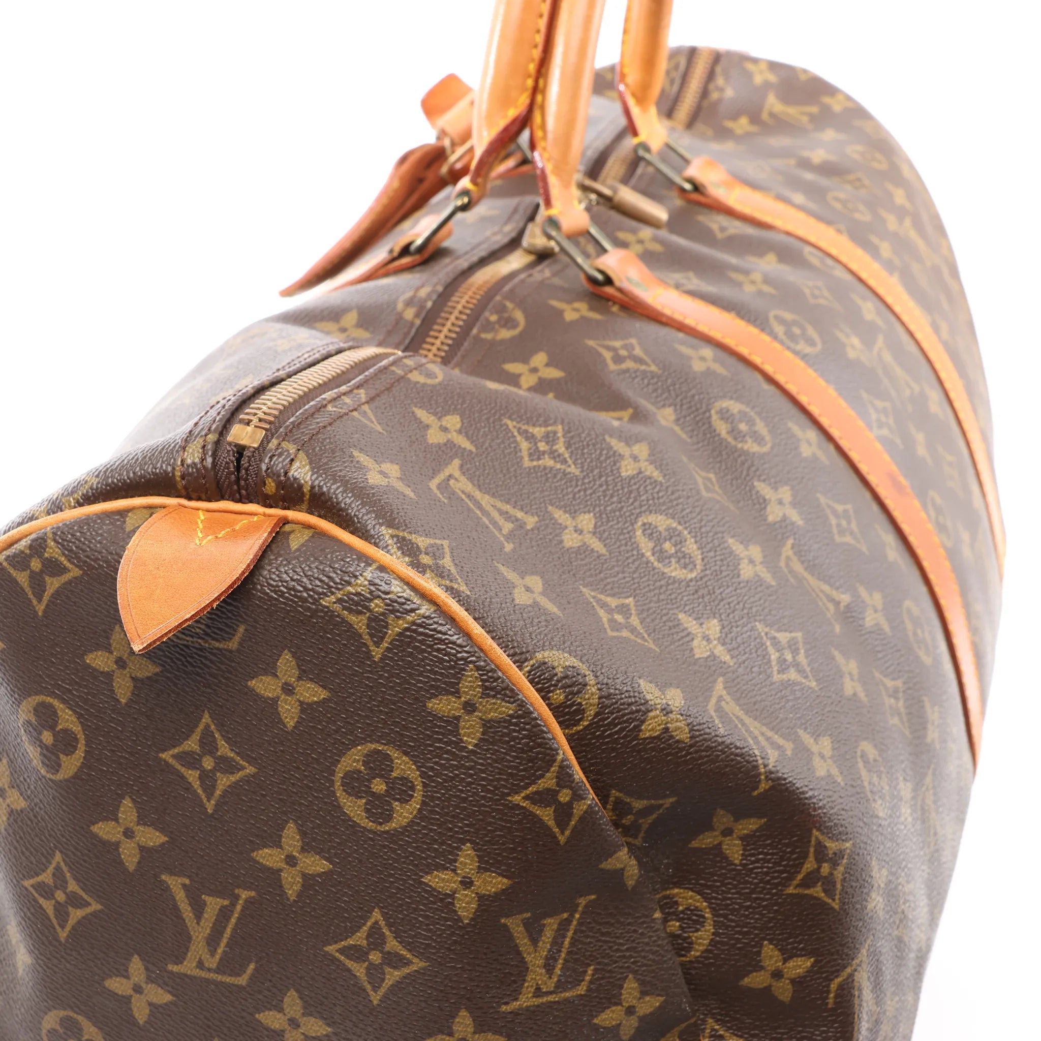 Louis Vuitton Keepall 55 Monogram Canvas Travel Bag in Brown M41424