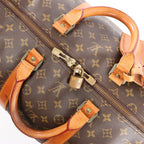 Louis Vuitton Keepall 55 Monogram Canvas Travel Bag in Brown M41424