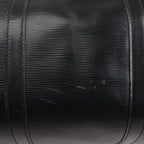 Louis Vuitton Epi Leather Keepall 60 Travel Bag in Black M42942