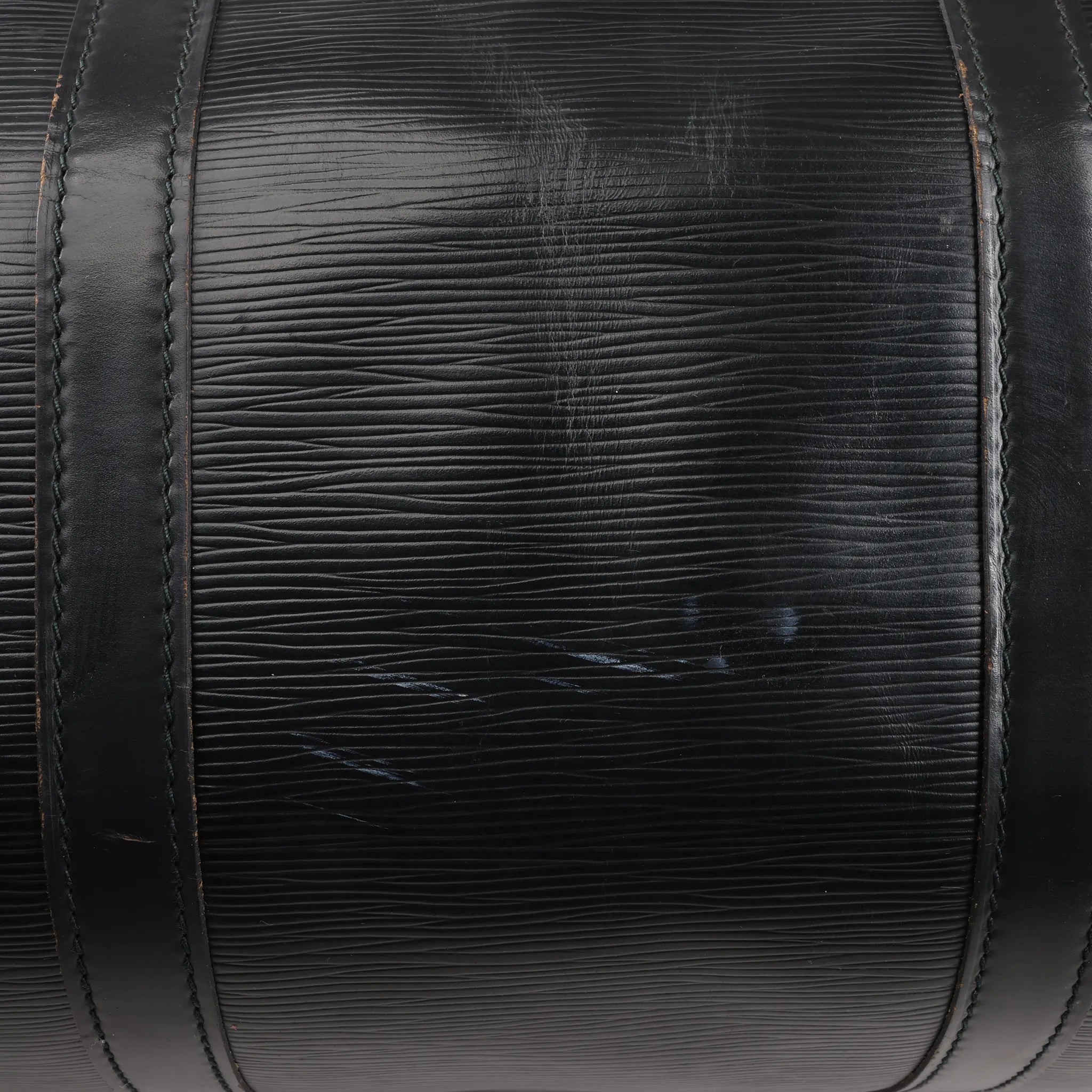 Louis Vuitton Epi Leather Keepall 60 Travel Bag in Black M42942