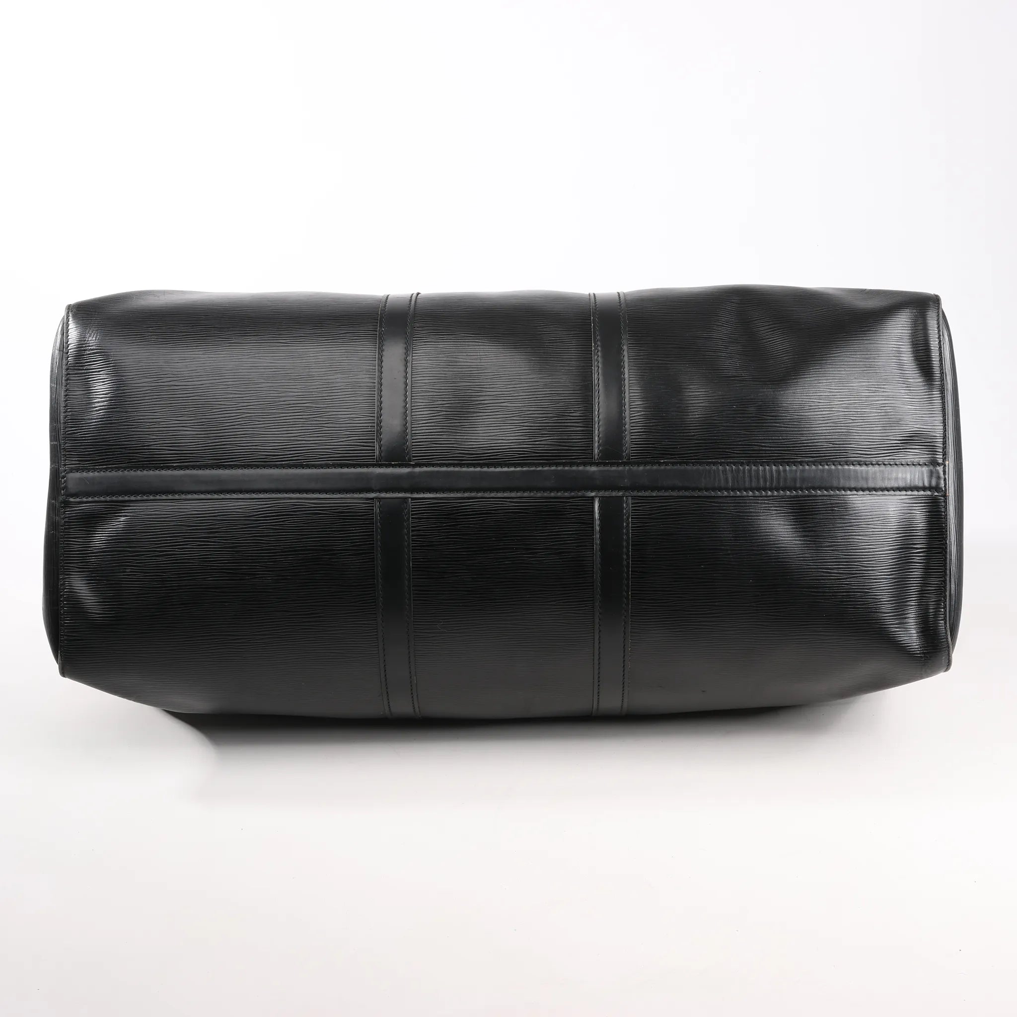 Louis Vuitton Epi Leather Keepall 60 Travel Bag in Black M42942