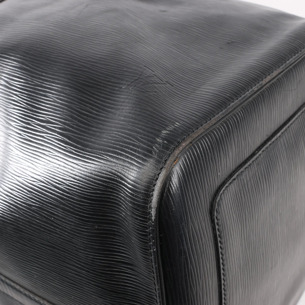 Louis Vuitton Epi Leather Keepall 60 Travel Bag in Black M42942