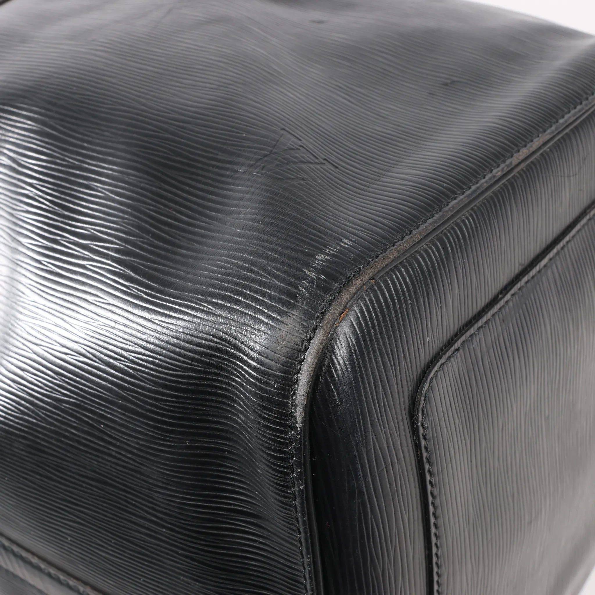 Louis Vuitton Epi Leather Keepall 60 Travel Bag in Black M42942