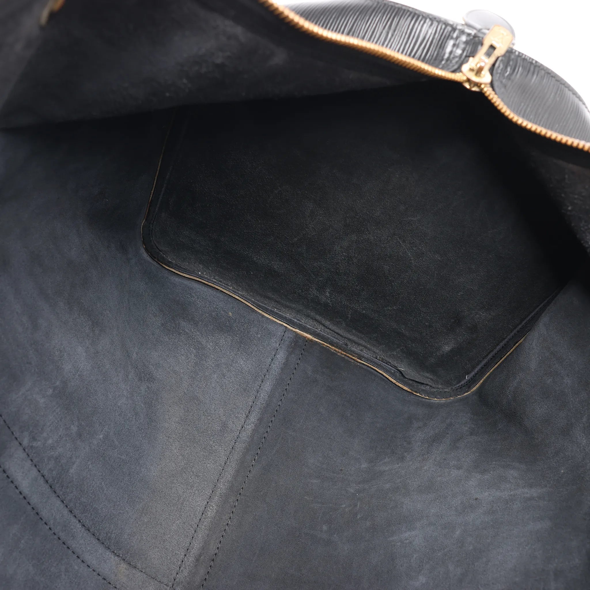 Louis Vuitton Epi Leather Keepall 60 Travel Bag in Black M42942