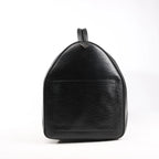 Louis Vuitton Epi Leather Keepall 60 Travel Bag in Black M42942