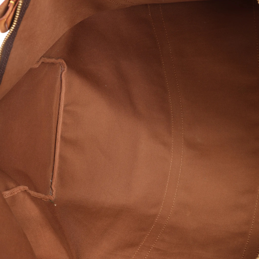 Louis Vuitton Keepall 60 Monogram Canvas Travel Bag in Brown M41422