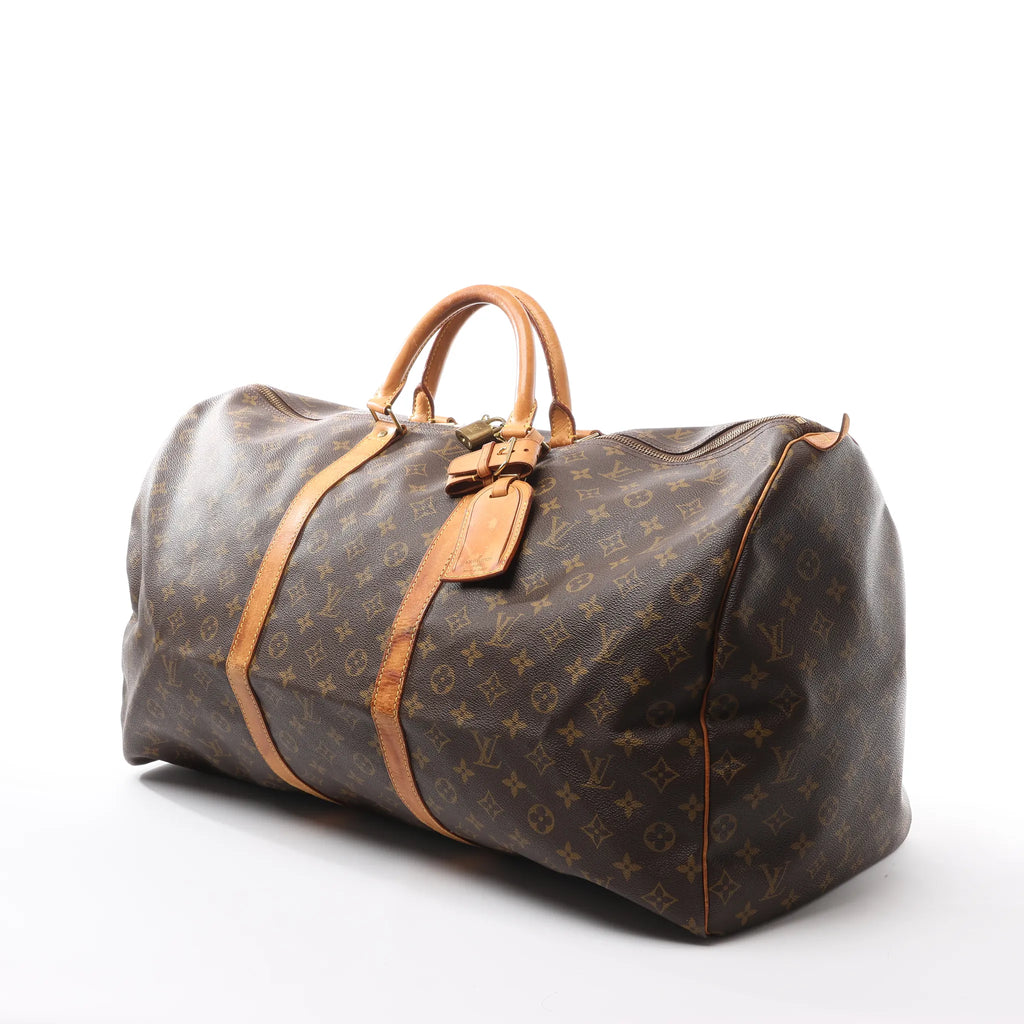 Louis Vuitton Keepall 60 Monogram Canvas Travel Bag in Brown M41422