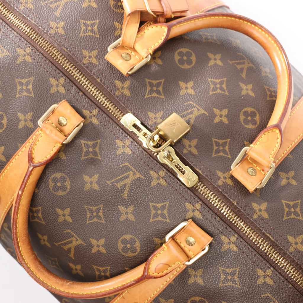 Louis Vuitton Keepall 60 Monogram Canvas Travel Bag in Brown M41422
