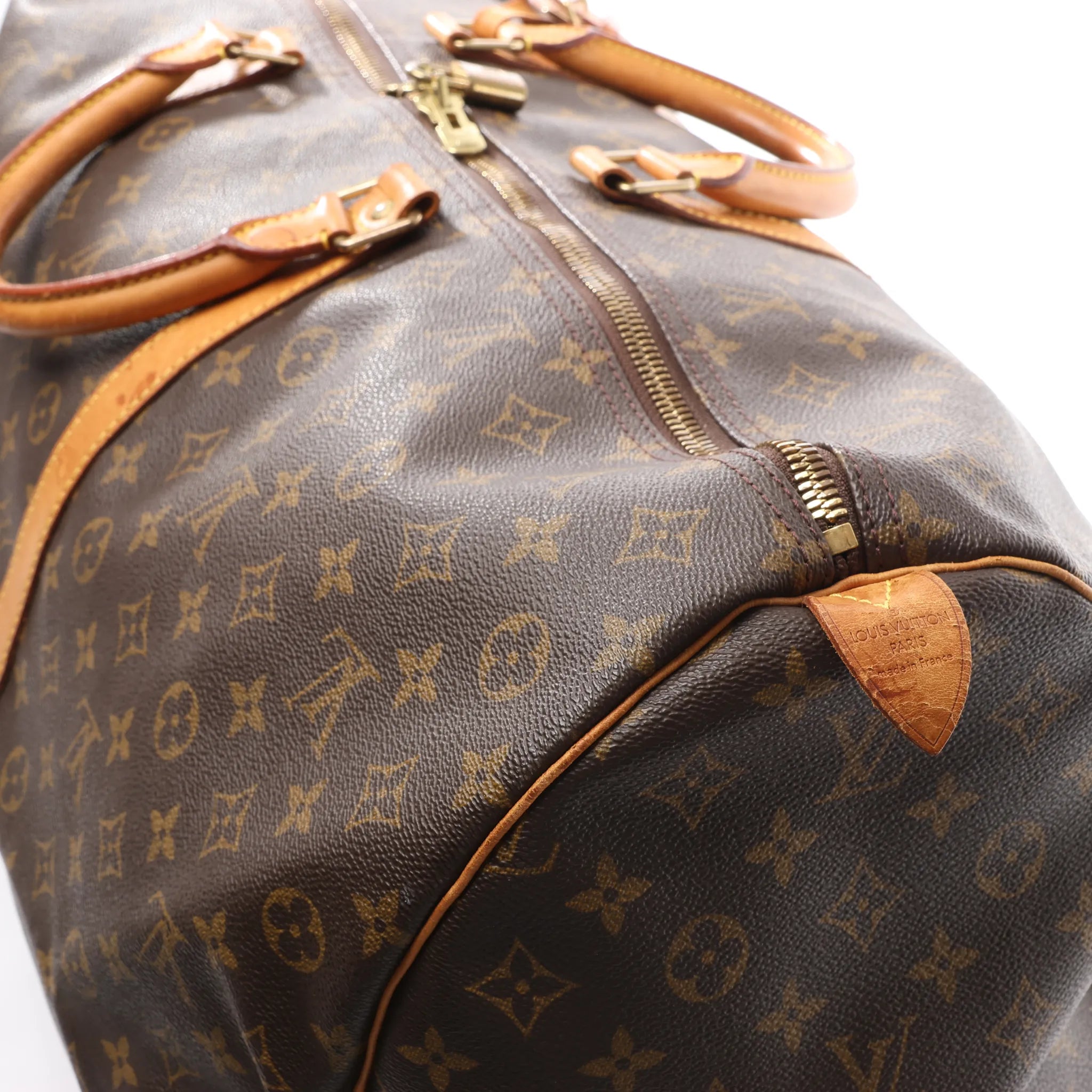 Louis Vuitton Keepall 60 Monogram Canvas Travel Bag in Brown M41422