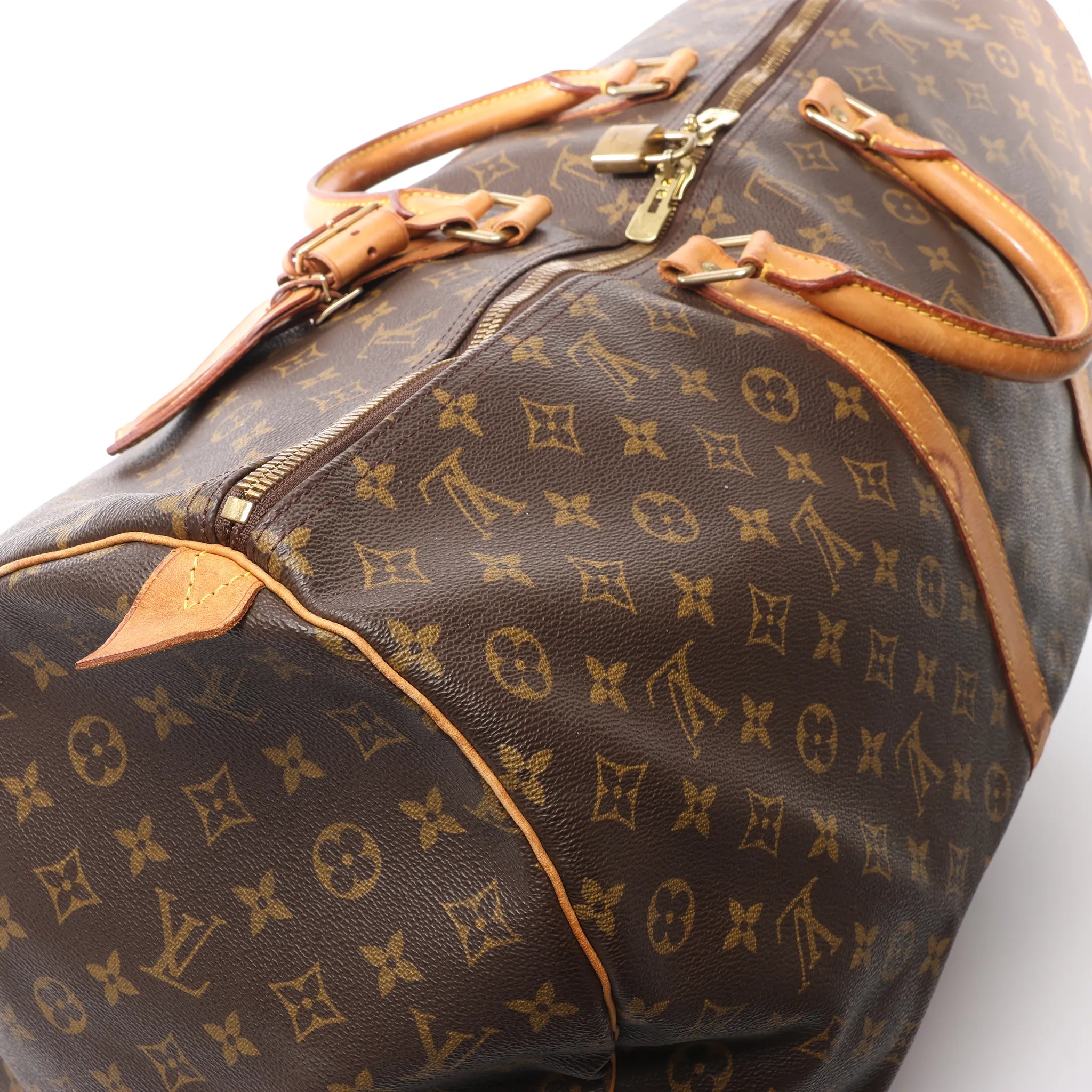 Louis Vuitton Keepall 60 Monogram Canvas Travel Bag in Brown M41422