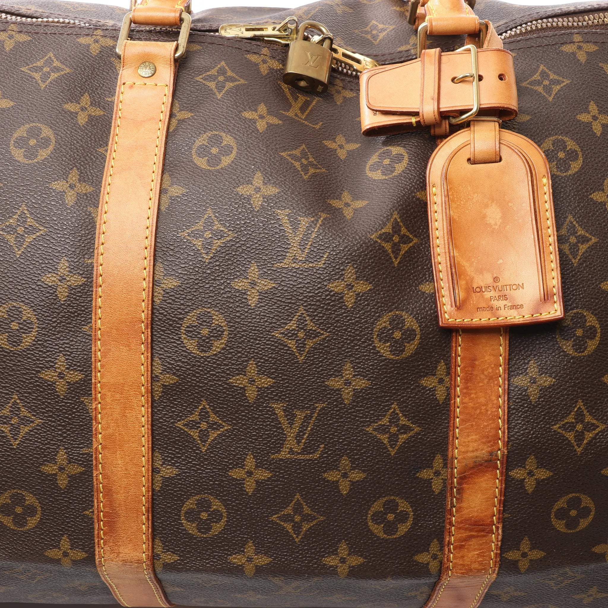 Louis Vuitton Keepall 60 Monogram Canvas Travel Bag in Brown M41422