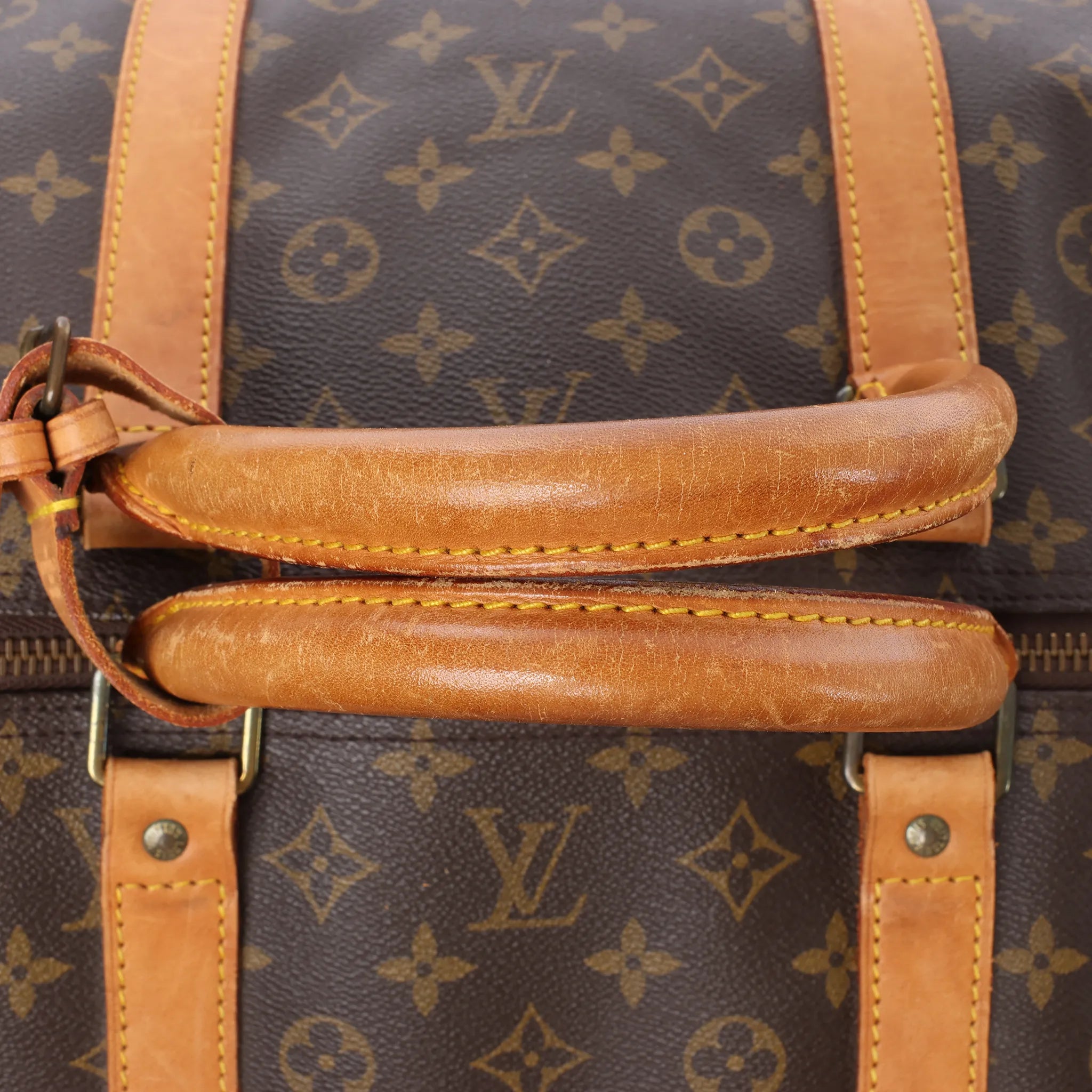 Louis Vuitton Keepall 60 Monogram Canvas Travel Bag in Brown M41422