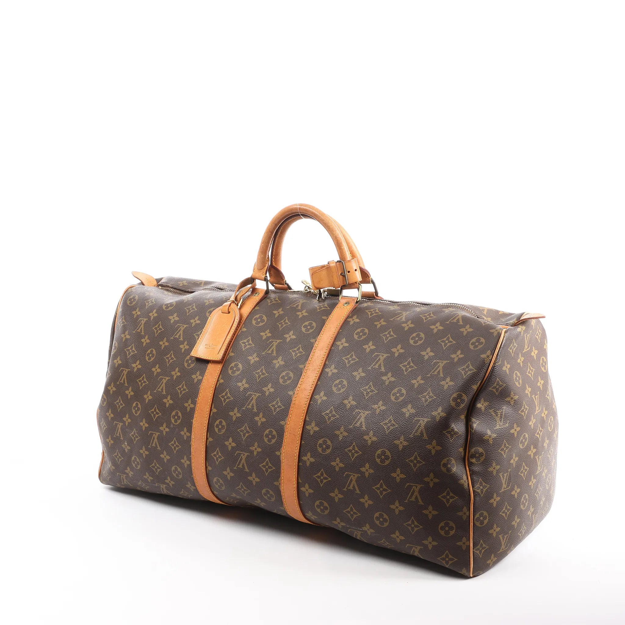 Louis Vuitton Keepall 60 Monogram Canvas Travel Bag in Brown M41422