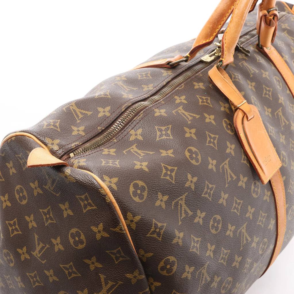 Louis Vuitton Keepall 60 Monogram Canvas Travel Bag in Brown M41422