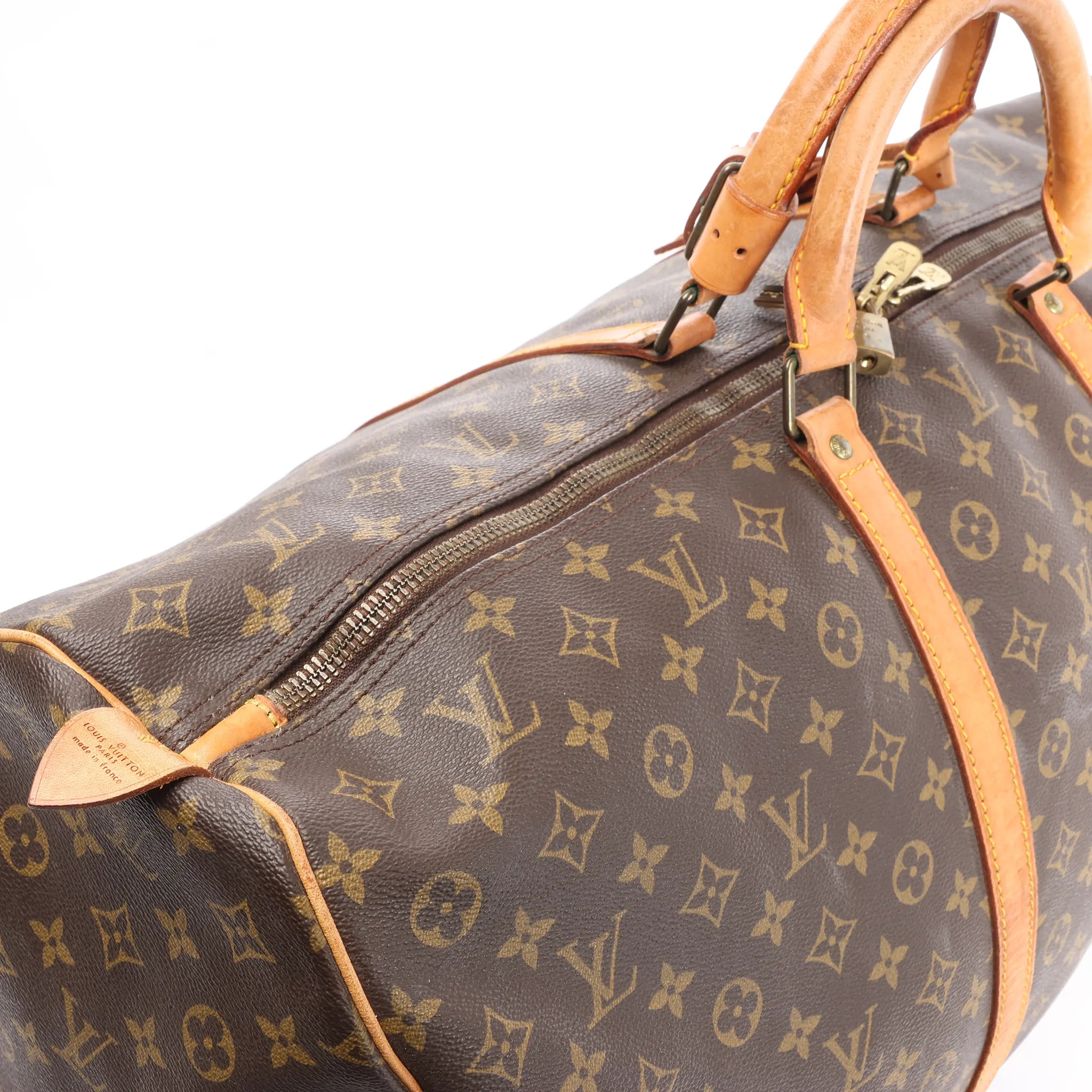 Louis Vuitton Keepall 60 Monogram Canvas Travel Bag in Brown M41422