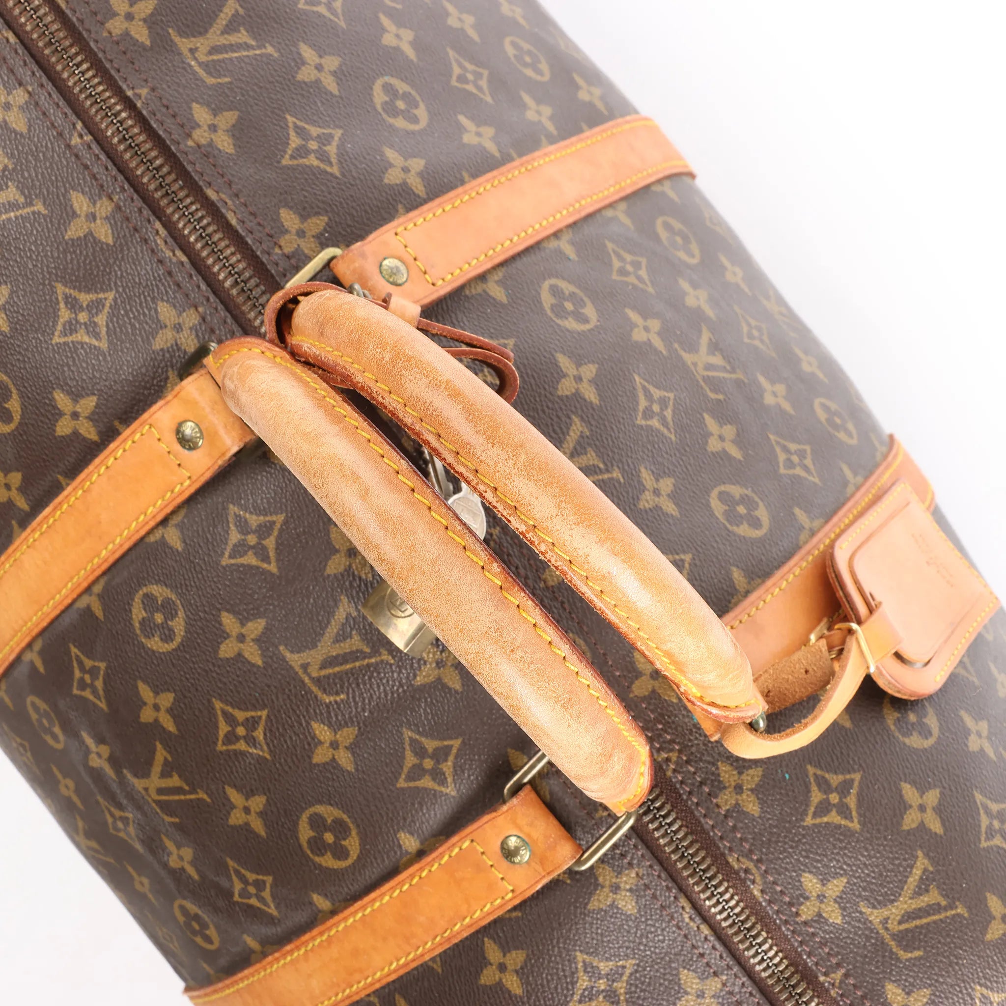 Louis Vuitton Keepall 60 Monogram Canvas Travel Bag in Brown M41422