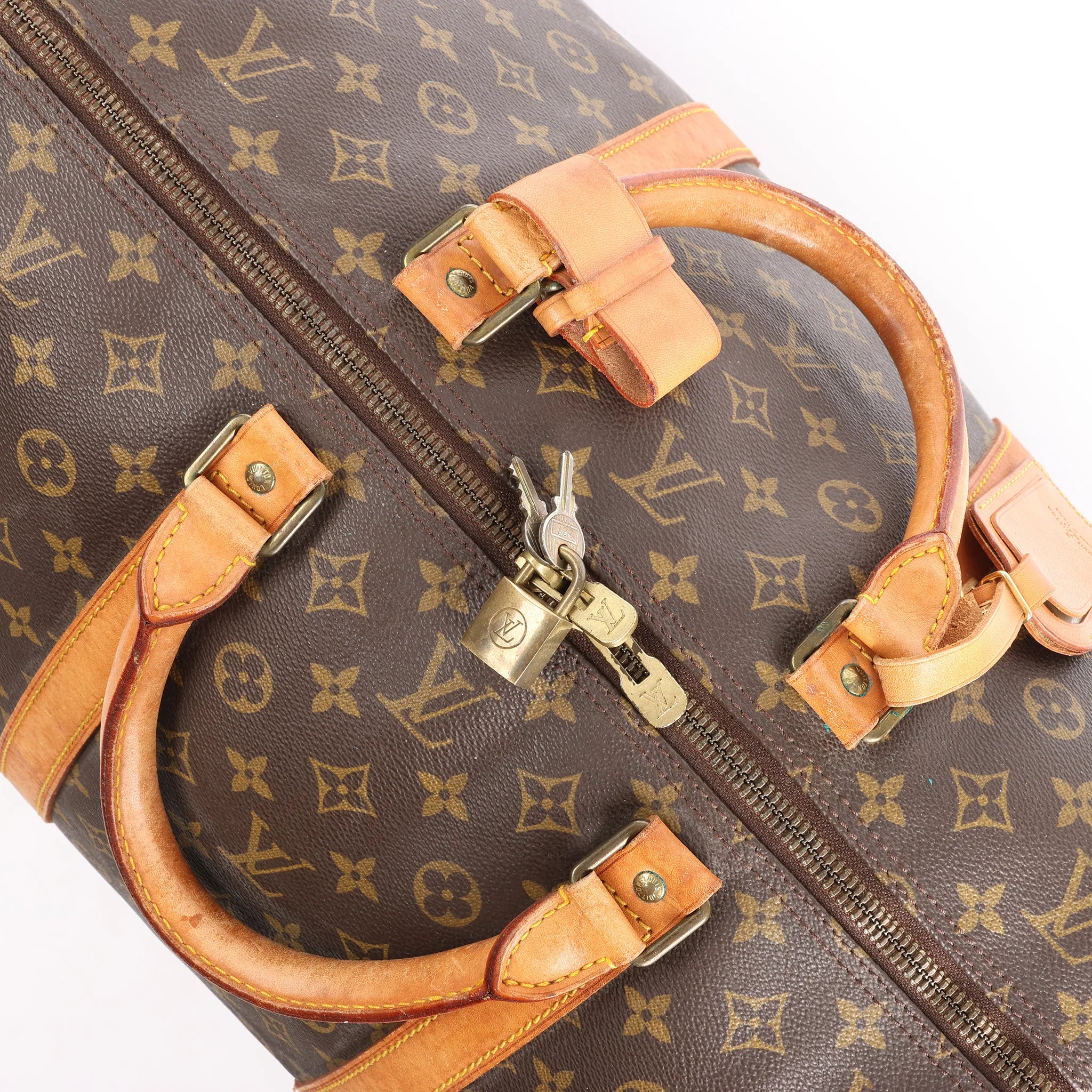 Louis Vuitton Keepall 60 Monogram Canvas Travel Bag in Brown M41422