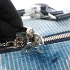 Louis Vuitton Keepall Bandoulière 50 Monogram Water Color Travel Bag in Blue x White M57946