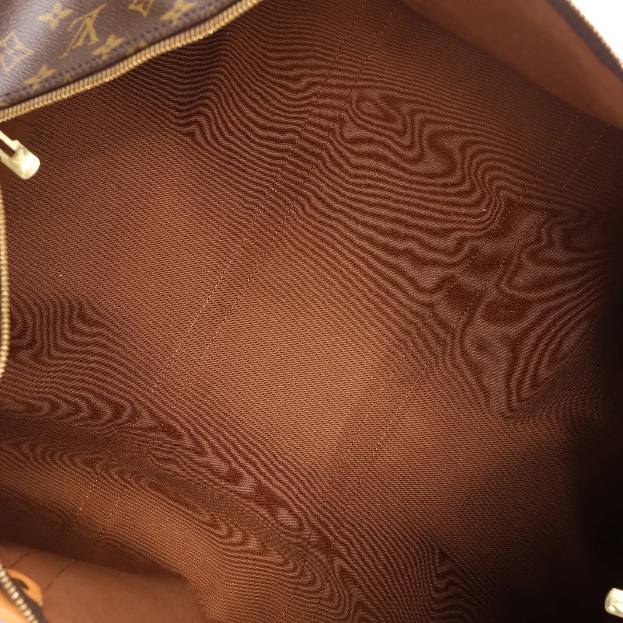 Louis Vuitton Keepall Bandoulière 60 Monogram Canvas Travel Bag in Brown