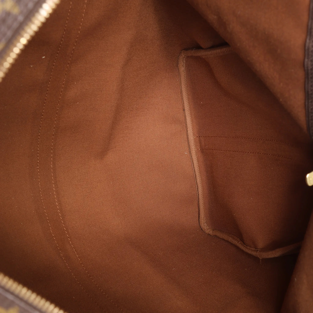 Louis Vuitton Keepall Bandoulière 60 Monogram Canvas Travel Bag in Brown