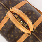 Louis Vuitton Keepall Bandoulière 60 Monogram Canvas Travel Bag in Brown