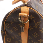Louis Vuitton Keepall Bandoulière 45 Monogram Canvas Travel Bag in Brown M41418