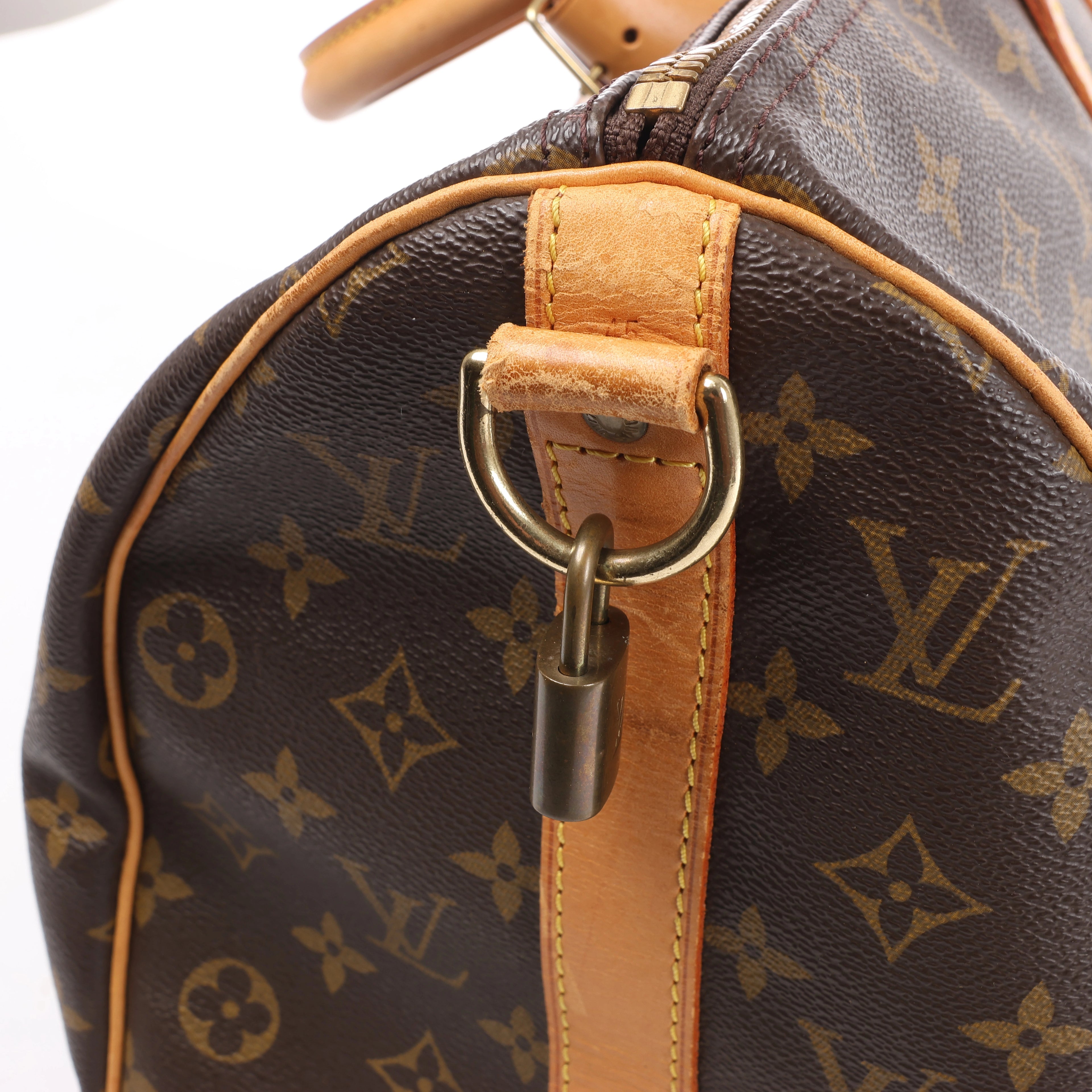 Louis Vuitton Keepall Bandoulière 45 Monogram Canvas Travel Bag in Brown M41418