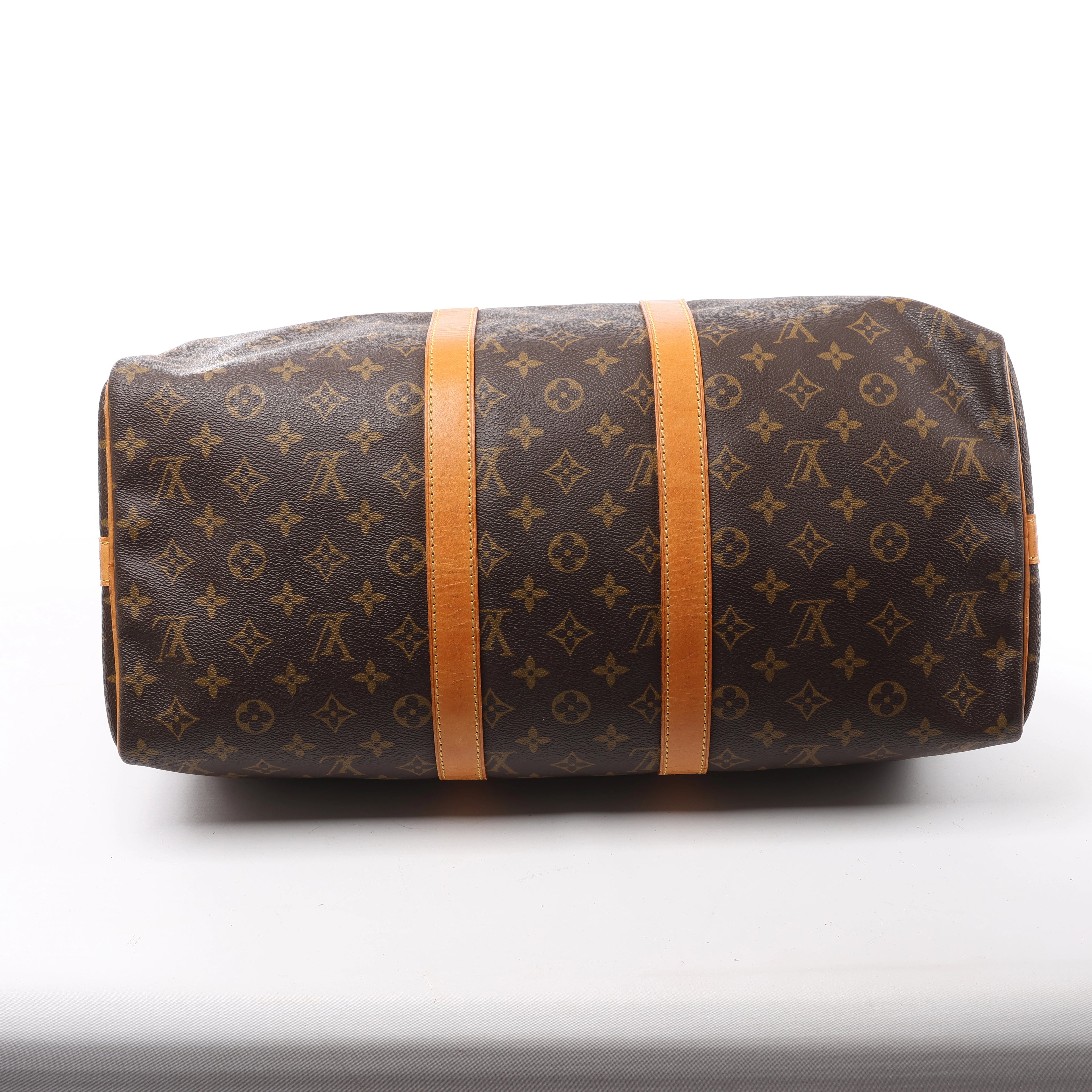 Louis Vuitton Keepall Bandoulière 45 Monogram Canvas Travel Bag in Brown M41418