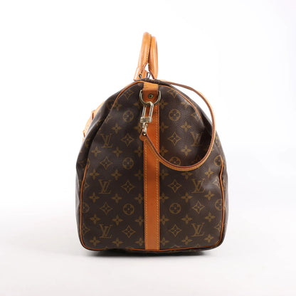Louis Vuitton Monogram Canvas Keepall Bandoulière 55 Travel Bag M41414