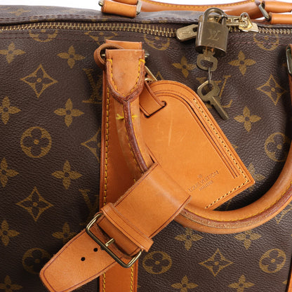 Louis Vuitton Monogram Canvas Keepall Bandoulière 55 Travel Bag M41414