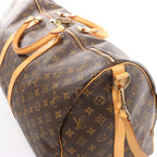 Louis Vuitton Keepall Bandoulière 55 Monogram Canvas Travel Bag in Brown M41414