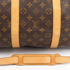 Louis Vuitton Keepall Bandoulière 55 Monogram Canvas Travel Bag in Brown M41414