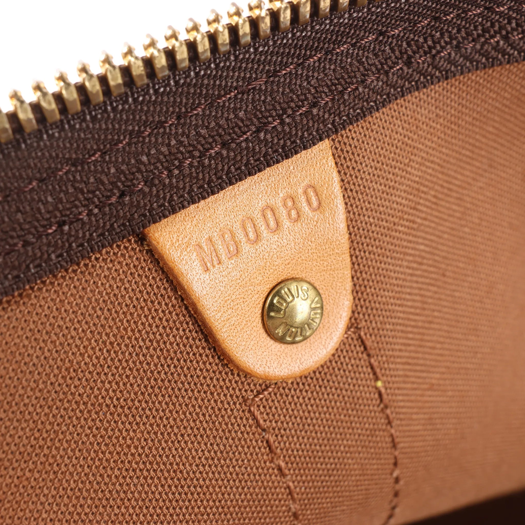 Louis Vuitton Keepall Bandoulière 55 Monogram Canvas Travel Bag in Brown M41414