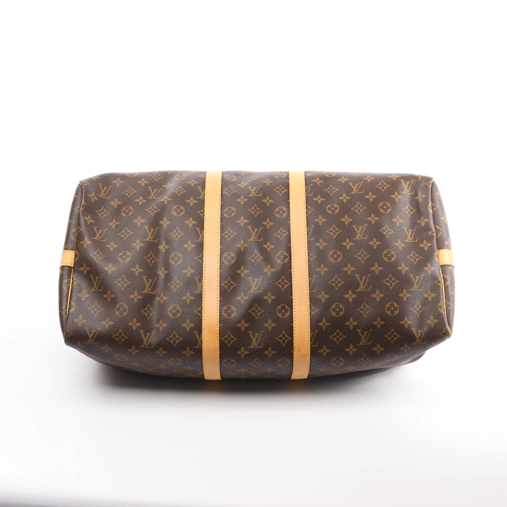Louis Vuitton Keepall Bandoulière 55 Monogram Canvas Travel Bag in Brown M41414