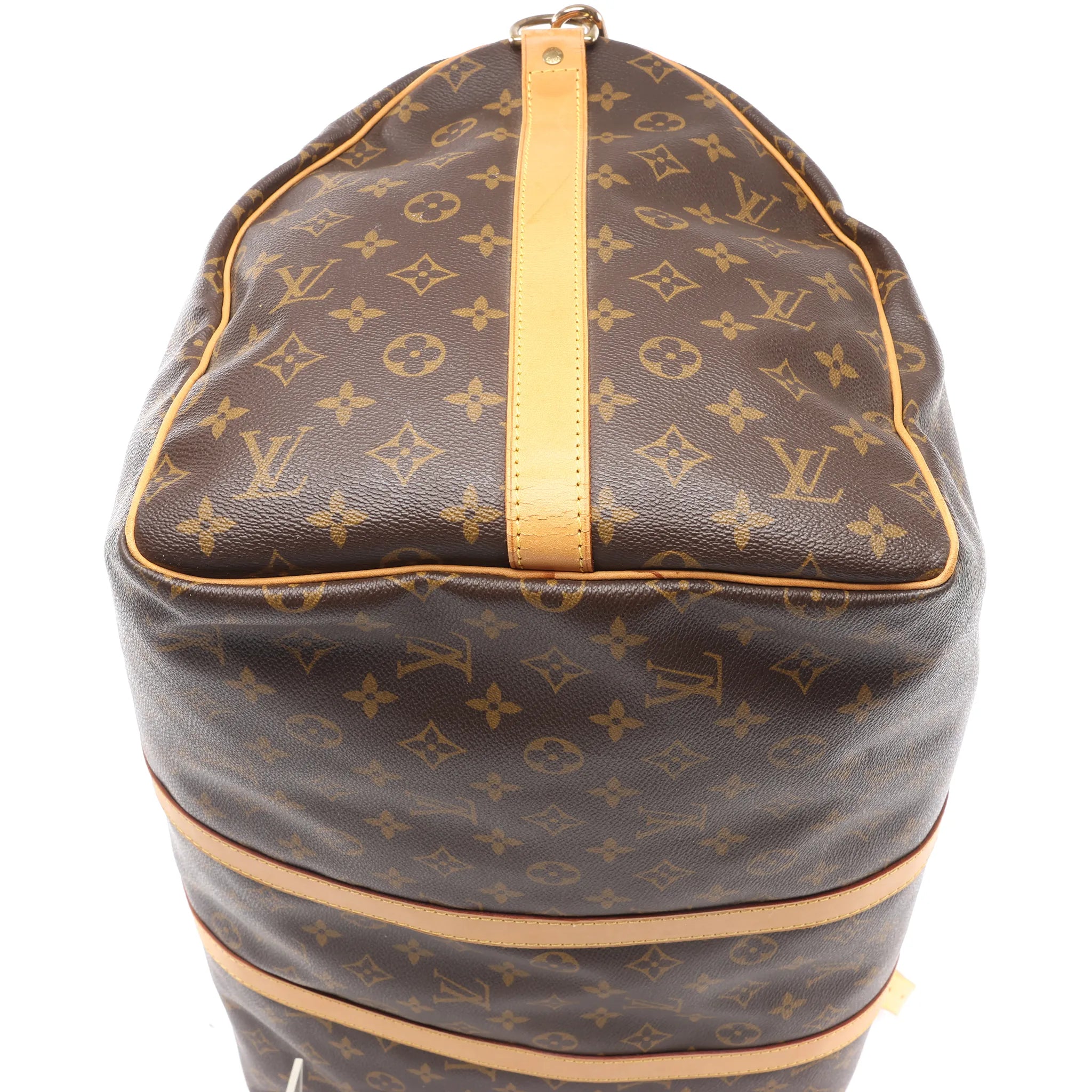 Louis Vuitton Keepall Bandoulière 55 Monogram Canvas Travel Bag in Brown M41414