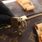 Louis Vuitton Keepall Bandoulière 55 Monogram Canvas Travel Bag in Brown M41414