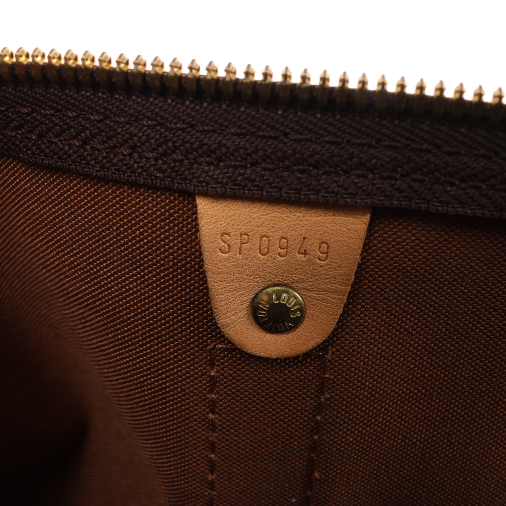 Louis Vuitton Keepall Bandoulière 55 Monogram Travel Bag in Brown M41414