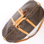 Louis Vuitton Keepall Bandoulière 55 Monogram Travel Bag in Brown M41414
