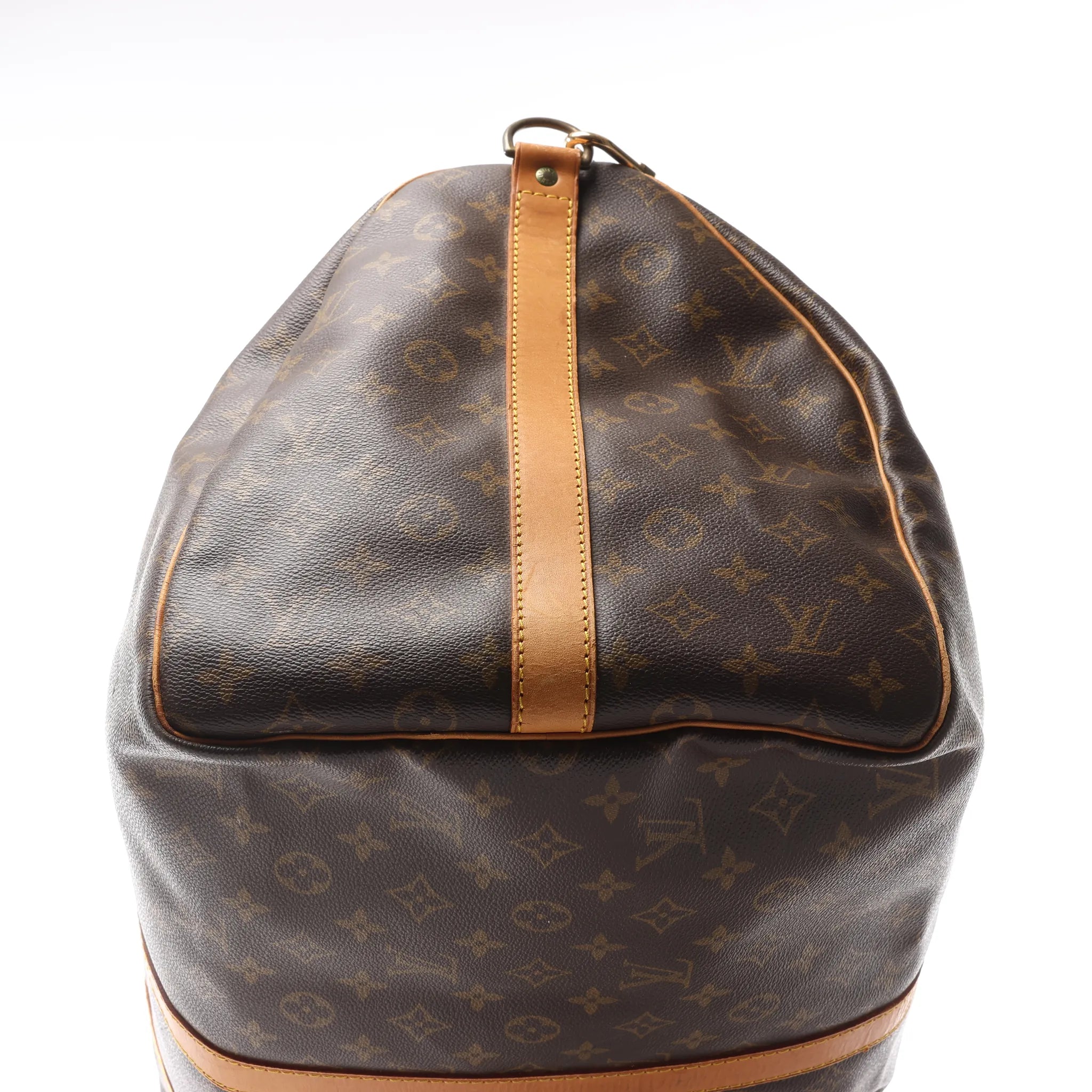 Louis Vuitton Keepall Bandoulière 55 Monogram Canvas Travel Bag in Brown M41414