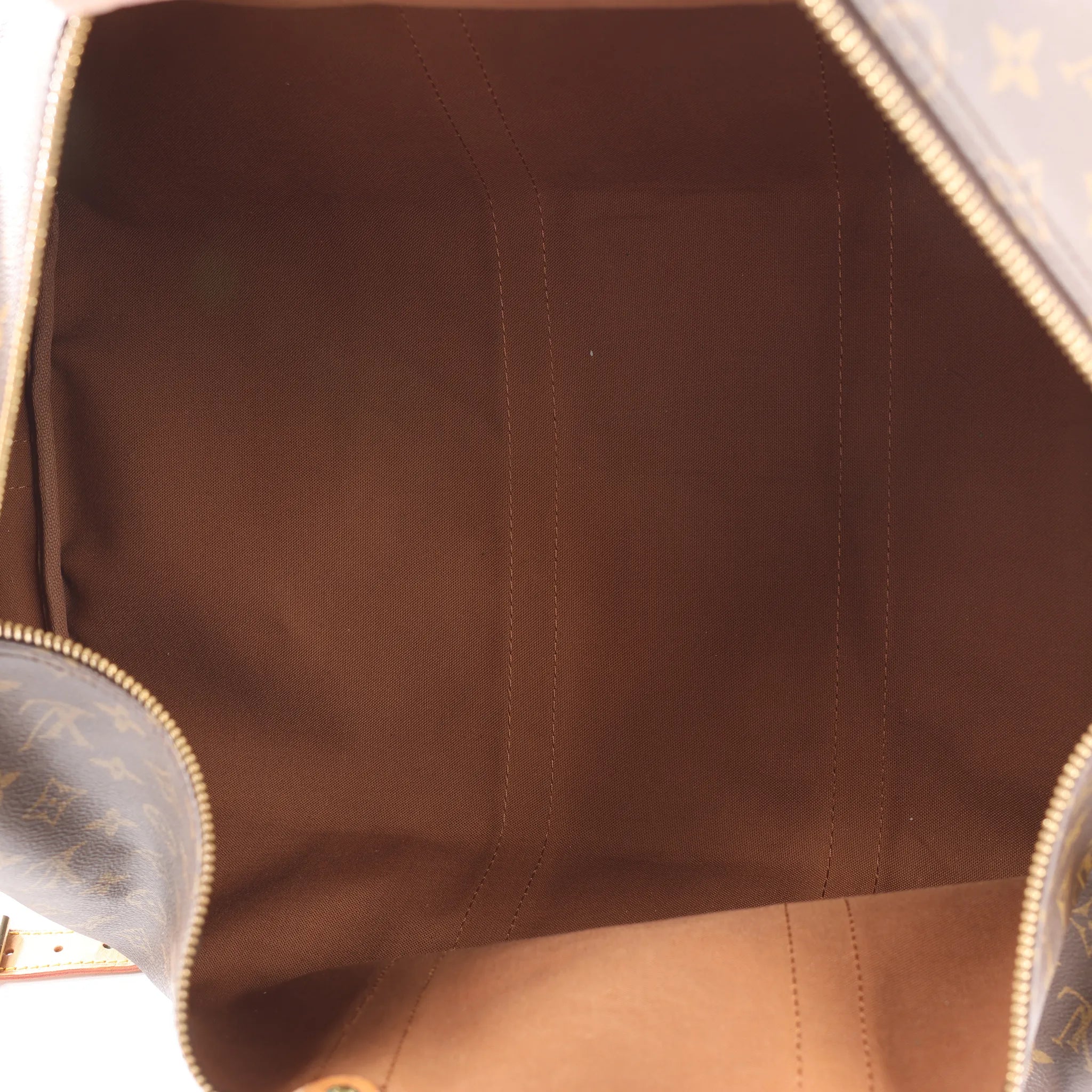 Louis Vuitton Keepall Bandoulière 55 Monogram Canvas Travel Bag in Brown M41414