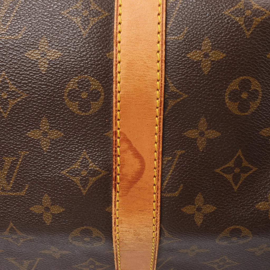 Louis Vuitton Keepall Bandoulière 55 Monogram Canvas Travel Bag in Brown M41414
