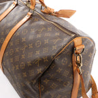 Louis Vuitton Keepall Bandoulière 55 Monogram Canvas Travel Bag in Brown M41414