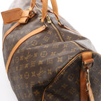 Louis Vuitton Keepall Bandoulière 55 Monogram Canvas Travel Bag in Brown M41414